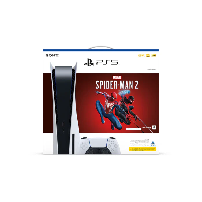 PlayStation 5 Disc Edition with Spiderman 2